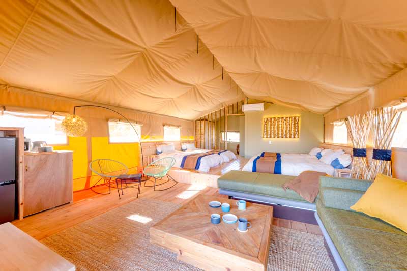 豪華なサファリテント