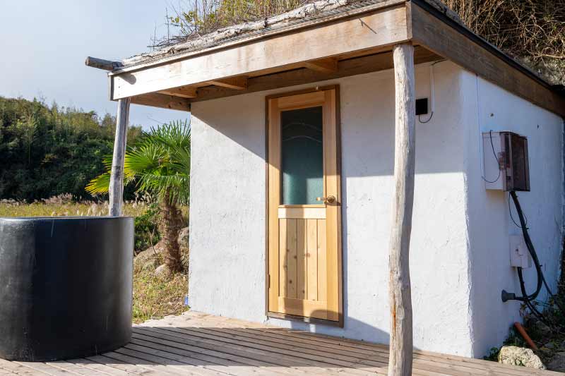 宿泊ゲスト専用サウナで整える